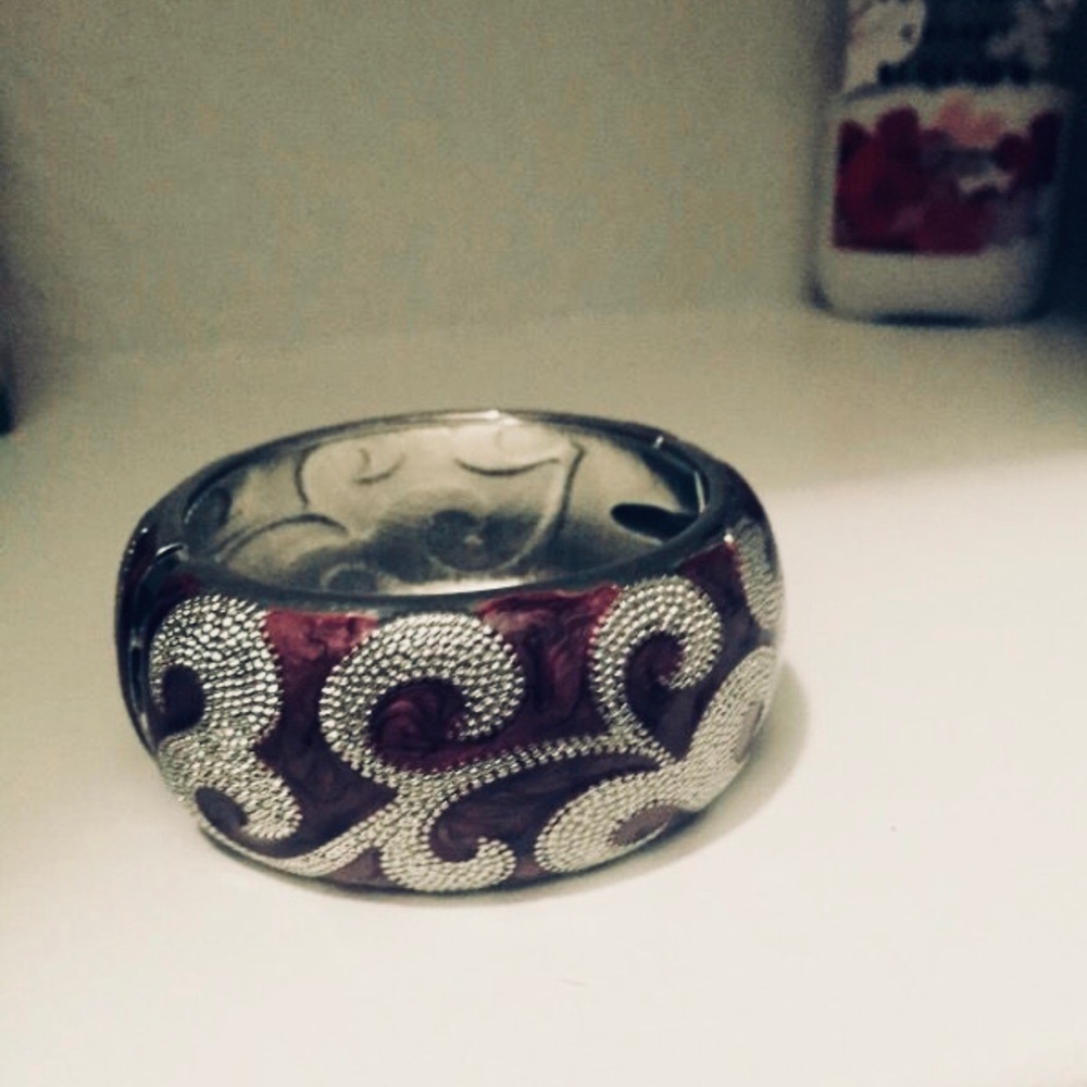 Silver & Purple Bracelet